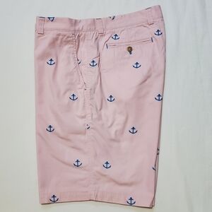 J. McLaughlin Men's Shorts Pink Blue Anchor 38 Waist